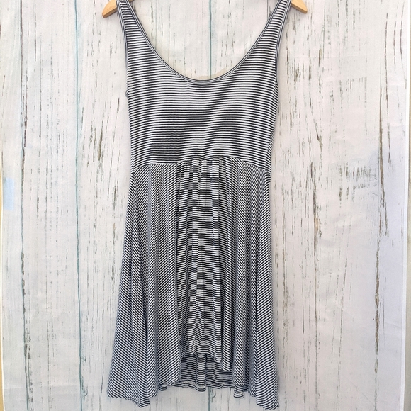 3/$20 Skater Striped A-Line Black and White Dress - Picture 8 of 8